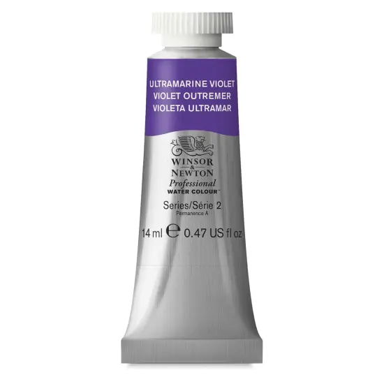 Winsor & Newton Professional Watercolor - Ultramarine Violet, 14 ml Tube {1}