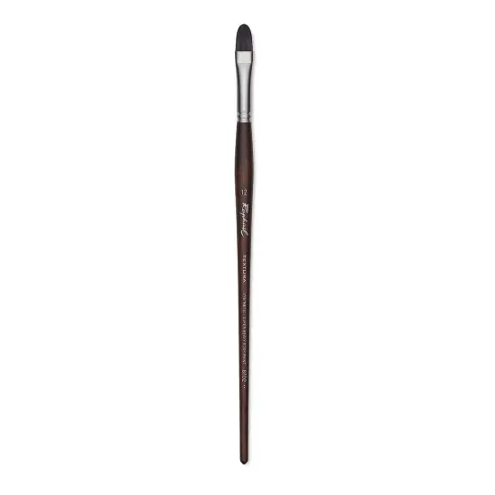 Rapha&euml;l Textura Brush - Filbert, Size 12, Long Handle {1}