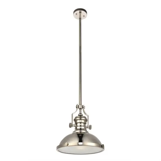 Eamon Collection Pendant D13 H13.3 Lt:1 polished Nickel Finish {3}