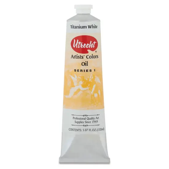 Utrecht Artists' Oil Paint - Titanium White, 150 ml tube {1}