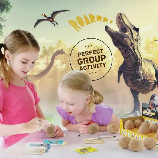 Dig a Dozen Dino Egg Dig Kit - Dinosaur Toys for Kids 3-12 Year Old Boys & Girls - 12 Easter Eggs & Surprise Dinosaurs. Science STEM Activities - Educational Boy Toy Party Gifts {3}