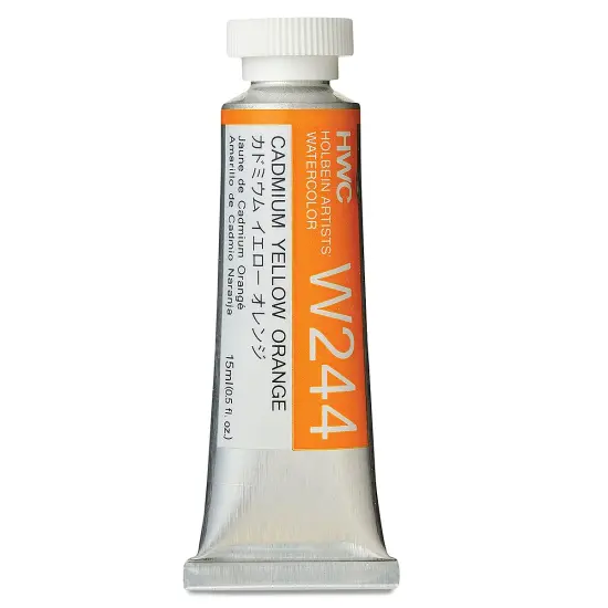 Holbein Artists' Watercolor - Cadmium Yellow Orange, 15 ml tube {2}