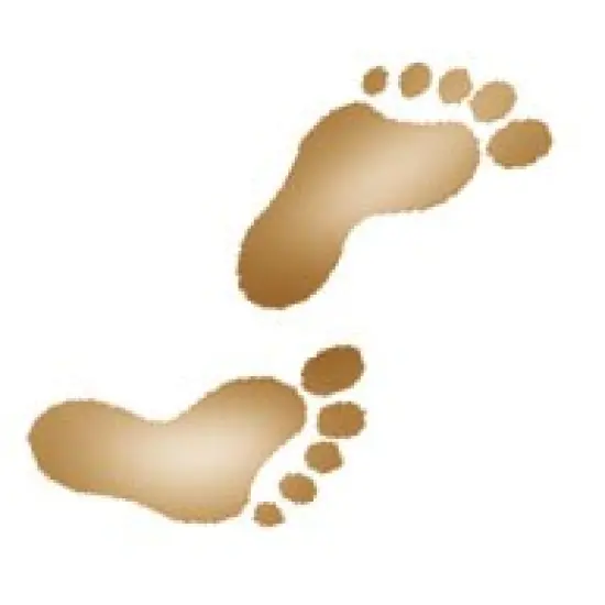 Footprints Wall Stencil | 2736 by Designer Stencils | Pattern Stencils | Reusable Stencils for Painting | Safe & Reusable Template for Wall Decor | Try This Stencil Instead of a Wallpaper | Easy to Use & Clean Art Stencil Pattern {2}