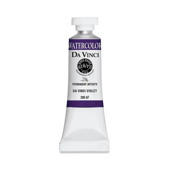 Da Vinci Artists' Permanent Watercolor - Da Vinci Violet, 15 ml tube {1}