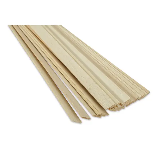 Bud Nosen Balsa Wood Sticks - 1/8" x 1" x 36", Pkg of 20 {1}