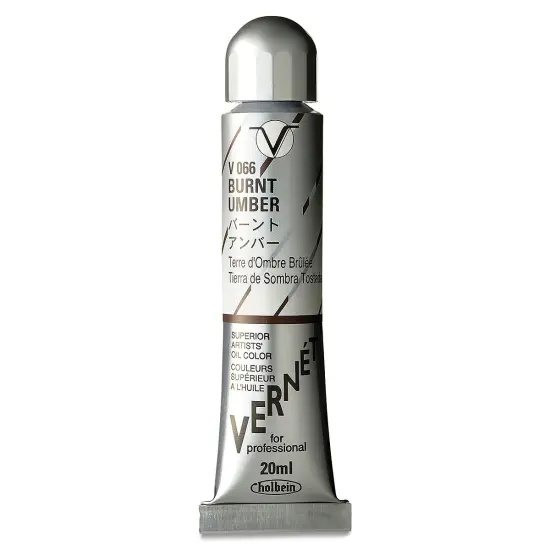 Holbein Vern&eacute;t Superior Artists' Oil Color - Burnt Umber, 20 ml tube {2}