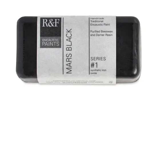 R&F Encaustic Paint Block - Mars Black, 40 ml block {2}
