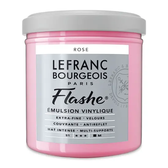 Lefranc & Bourgeois Flashe Vinyl Paint - Rose, 125 ml jar {2}
