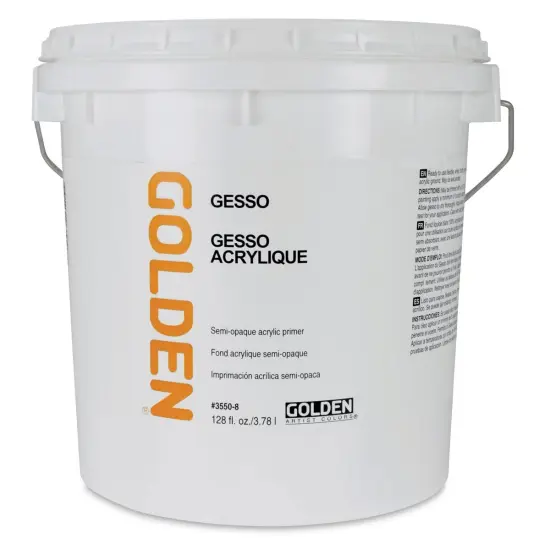 Golden Acrylic Gesso - White, 128 oz tub {1}