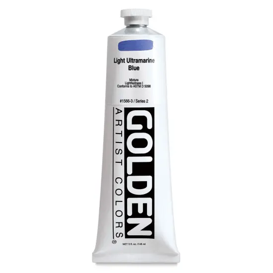Golden Heavy Body Artist Acrylics - Light Ultramarine Blue, 5 oz tube {1}