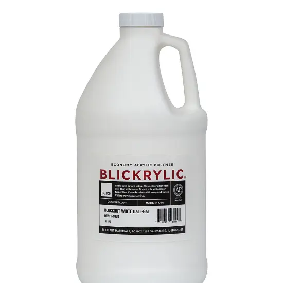 Blickrylic Student Acrylics - Blockout White, Half Gallon {2}