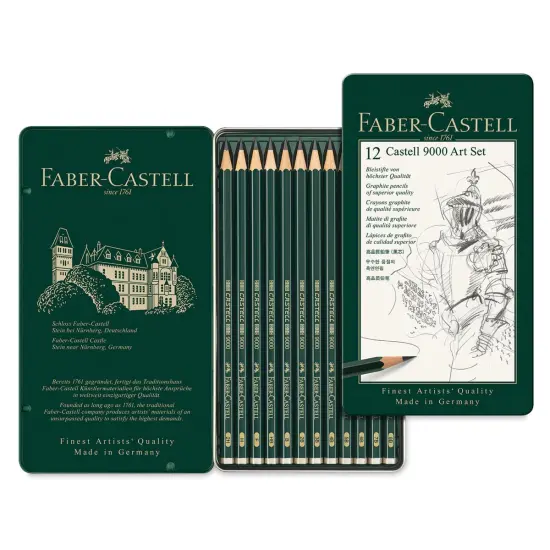 Faber-Castell 9000 Pencil Set - Art Drawing Set, Set of 12 {1}
