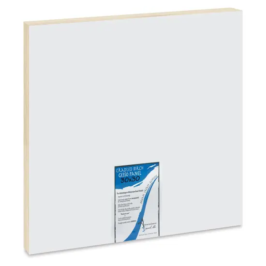 American Easel Gessoed Wood Painting Panel - 30" x 30", 1-5/8 Deep Cradle {1}