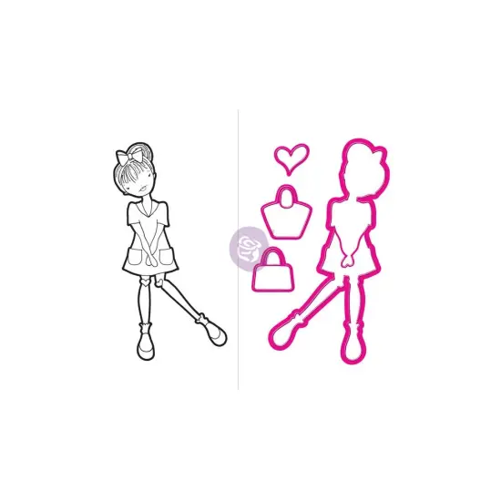 Prima Marketing Inc Jn Doll Stamp & Dies - Rosie 655350912178 {1}