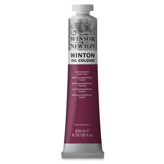 Winsor & Newton Winton Oil Color - Quinacridone Deep Pink, 200 ml tube {1}