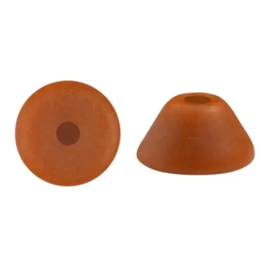 Konos Par Puca&reg; Czech glass bead, Frost Caramel Matte, 10 grams {1}