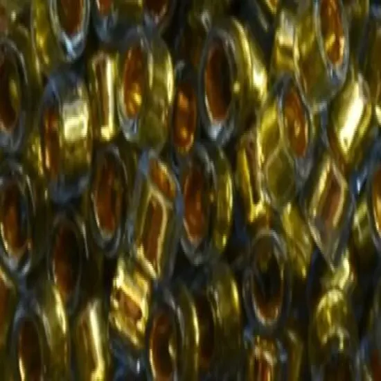 Toho Aiko Cylinder Seed Bead - TB-0757 - Gilt Lined Aqua {1}