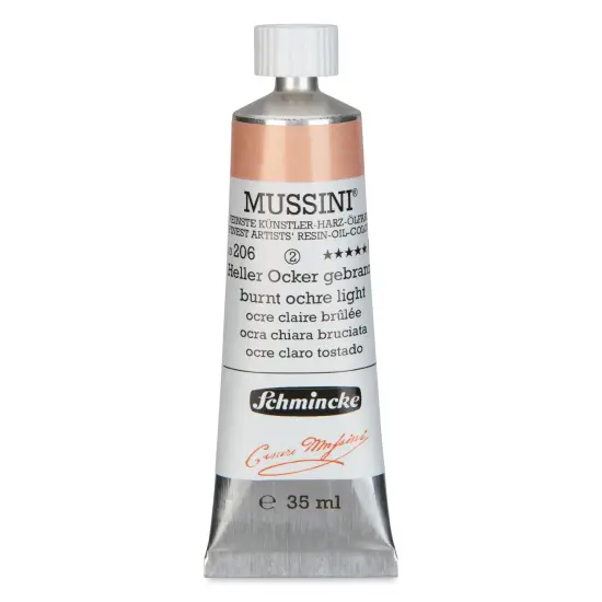Schmincke Mussini Oil Color - Burnt Ochre Light, 35 ml tube {1}