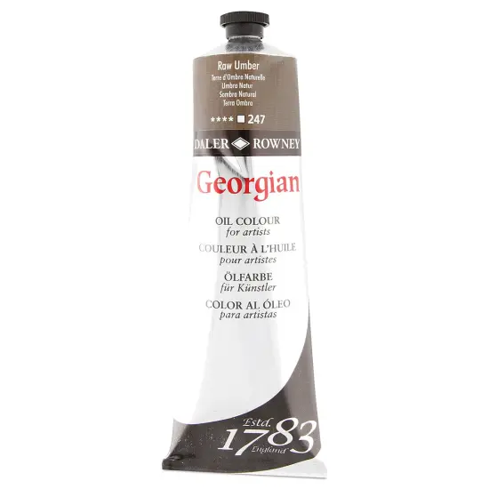 Daler-Rowney Georgian Oil Color - Raw Umber, 225ml tube {1}