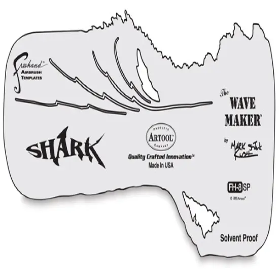 Iwata Artool Freehand Template - Wave Maker {1}