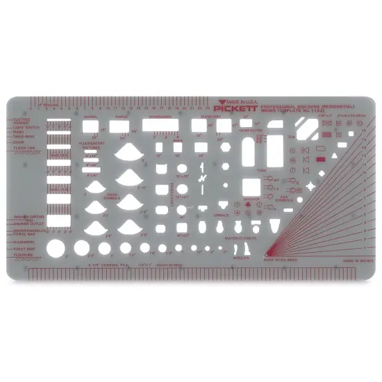 Chartpak Pickett Template - 1152i Professional Builders {2}