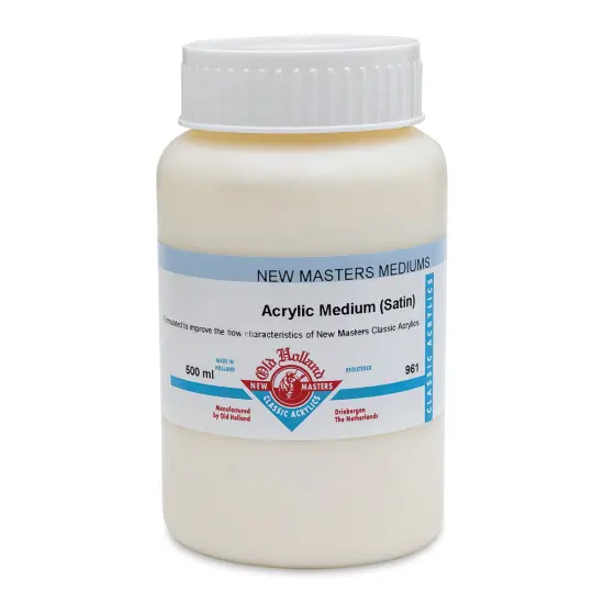 Old Holland New Masters Acrylic Medium - Satin, 500 ml jar {1}