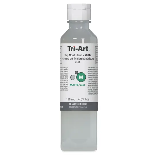 Tri-Art Top Coat Medium - Hard Matte, 4 oz, Bottle {1}