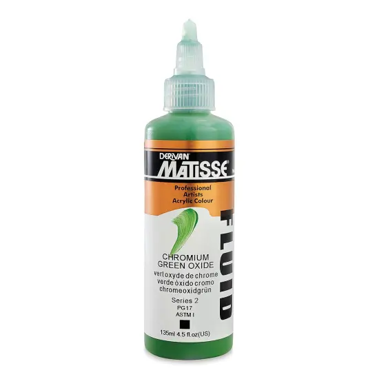 Matisse Fluid Acrylic - Chromium Oxide Green, 135 ml {1}