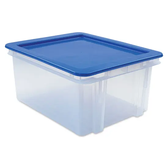 Dial Industries Tuft Tote with Lid - Medium, Blue Lid {1}