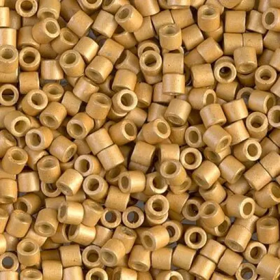 Miyuki Delica Bead 8/0, DBL1832F, Matte Duracoat Galvanized Gold {1}