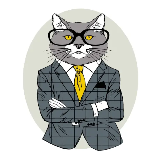 Artwille DIY Paint by Numbers for Adults and Kids, Acrylic Painting Kit - "Fashion Cat", 13.8 x 17.7 in {1}