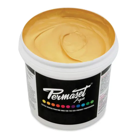 Permaset Aqua Fabric Ink - Gold Lustre, Liter {1}