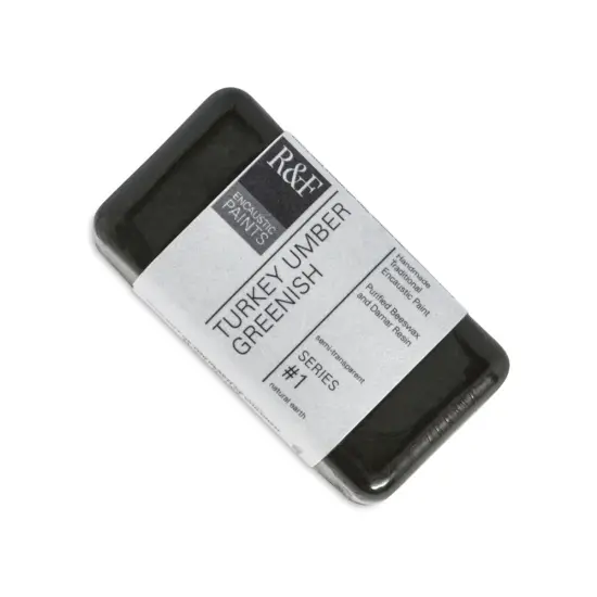 R&F Encaustic Paint Block - Turkey Umber Greenish, 40 mlblock {1}