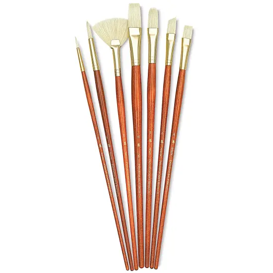 Princeton Real Value Brush Set - 9154, Bristle, Long Handle, Set of 7 {2}