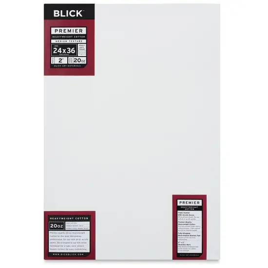 Blick Premier Heavyweight Stretched Cotton Canvas - 24" x 36", 2" Profile {1}