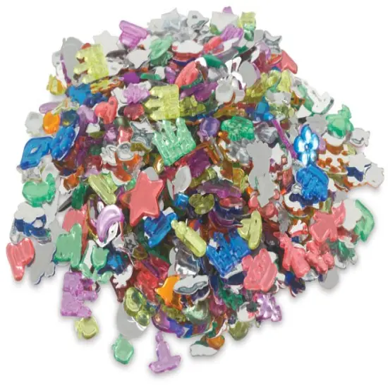 Creativity Street Fun Gems - Assorted Shapes, Colors, and Sizes, 1/2 lb {1}