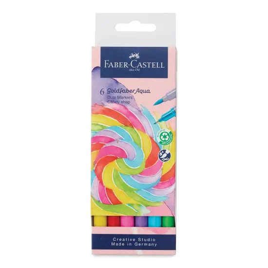 Faber-Castell Goldfaber Aqua Dual Markers - Candy Shop, Set of 6 {1}