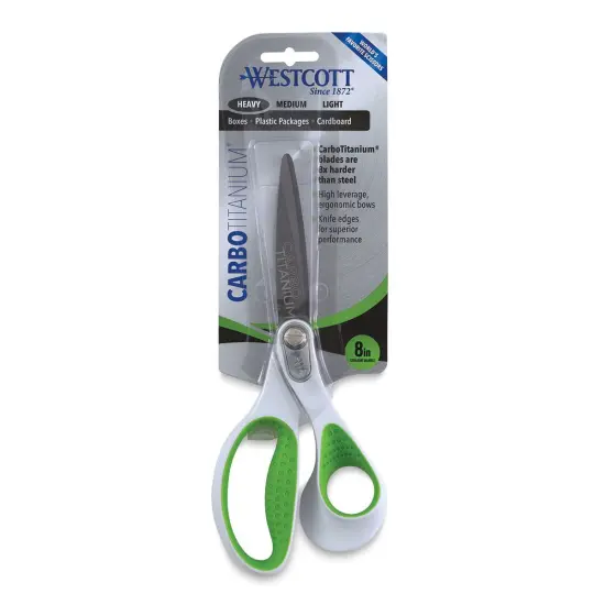 Westcott Carbo Titanium Scissors - 8", Straight {1}