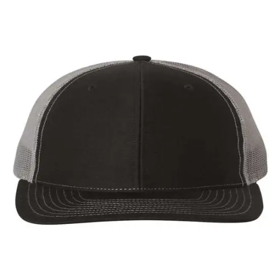 Richardson&reg; Snapback Trucker Cap Black/ White {7}