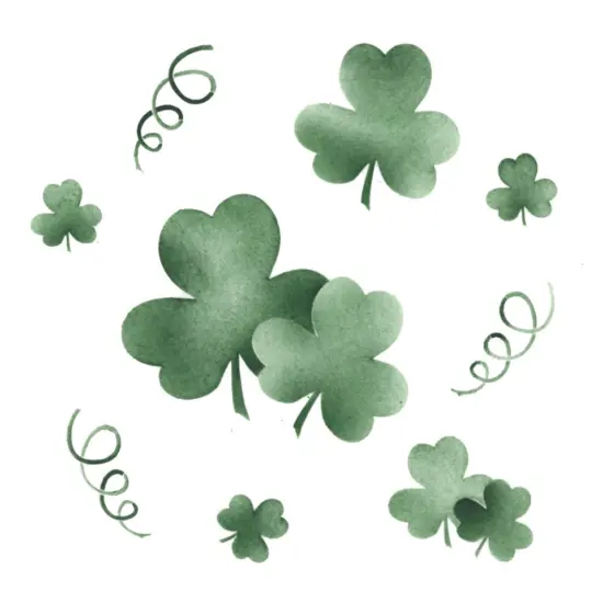 Shamrocks Wall Stencil | 3037 by Designer Stencils | Pattern Stencils | Reusable Stencils for Painting | Safe & Reusable Template for Wall Decor | Try This Stencil Instead of a Wallpaper | Easy to Use & Clean Art Stencil Pattern {1}