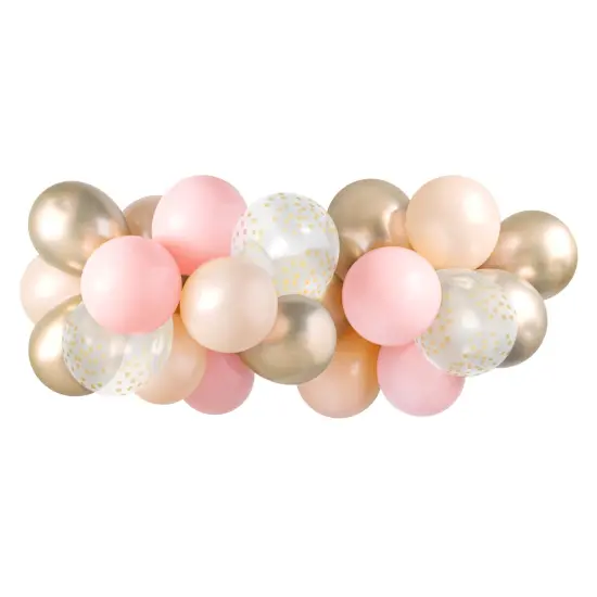 Balloon Garland - Pink & Gold {1}