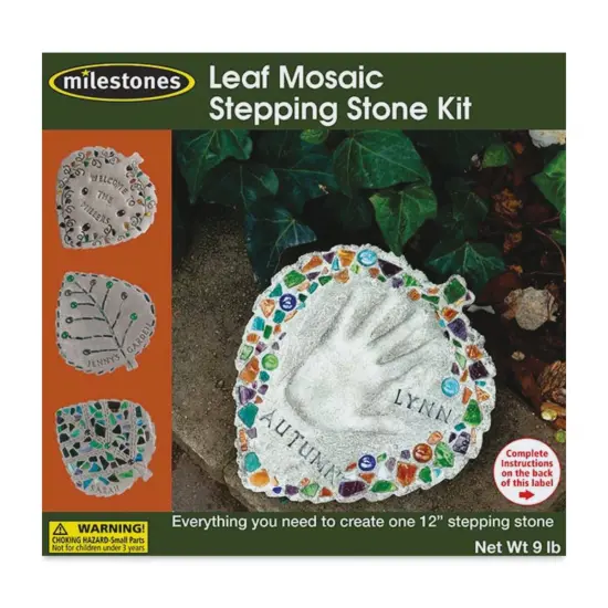 Milestones Mosaic Stepping Stone Kit - Leaf {1}