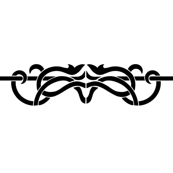 Celtic Side Wall Stencil | 3637 by Designer Stencils | Pattern Stencils | Reusable Stencils for Painting | Safe & Reusable Template for Wall Decor | Try This Stencil Instead of a Wallpaper | Easy to Use & Clean Art Stencil Pattern {2}