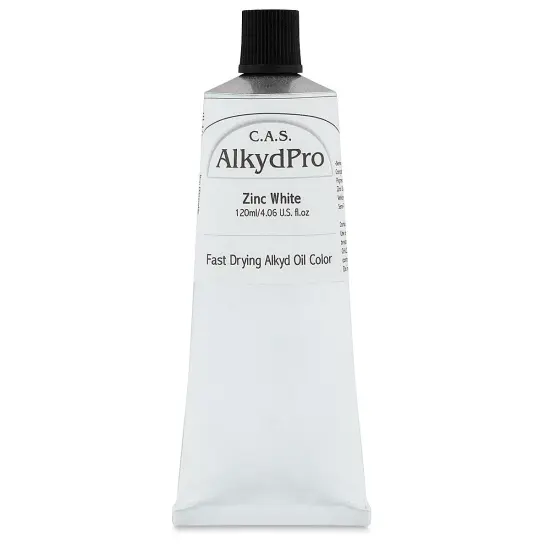 CAS AlkydPro Fast-Drying Alkyd Oil Color - Zinc White, 120 ml tube {1}
