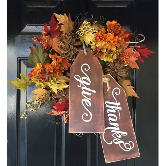 Merry Christmas & Give Thanks Stencil and Wood Tag Kit | 3790 by Designer Stencils | Word & Phrase Stencils | {2}