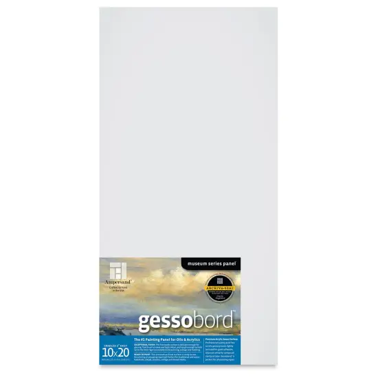 Ampersand Gessobord - 10" x 20", 2" Cradled {1}