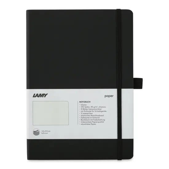 Lamy Softcover Notebook - Black, Blank, 8-1/4" x 5-3/4" {1}