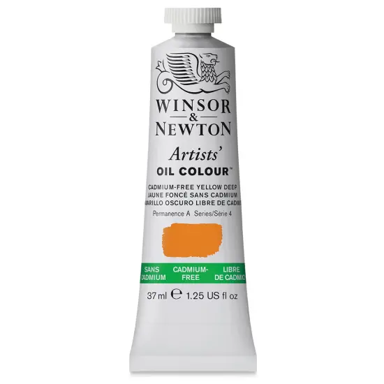 Winsor & Newton Artists' Oil Color - Cadmium Free Yellow Deep, 37 ml, tube {1}