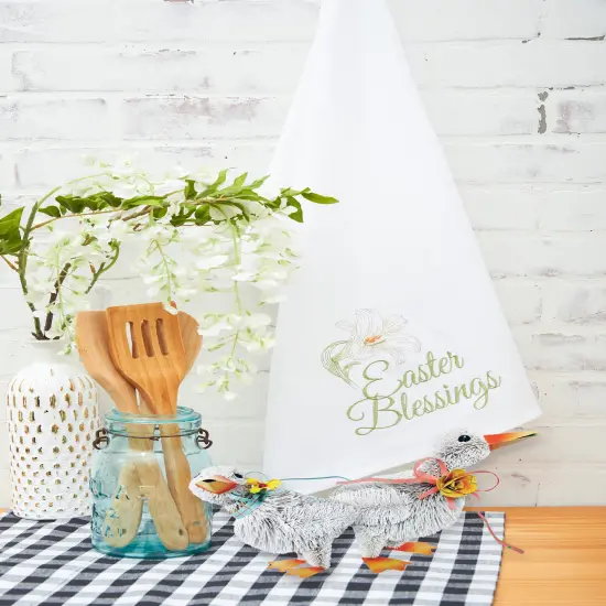 Duck Bottlebrush Easter Figurines Decorations A/2 {2}