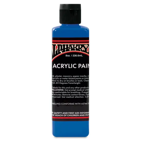 Alpha6 Alphakrylic Acrylic Paint - Electroshock Blue, 8 oz {1}